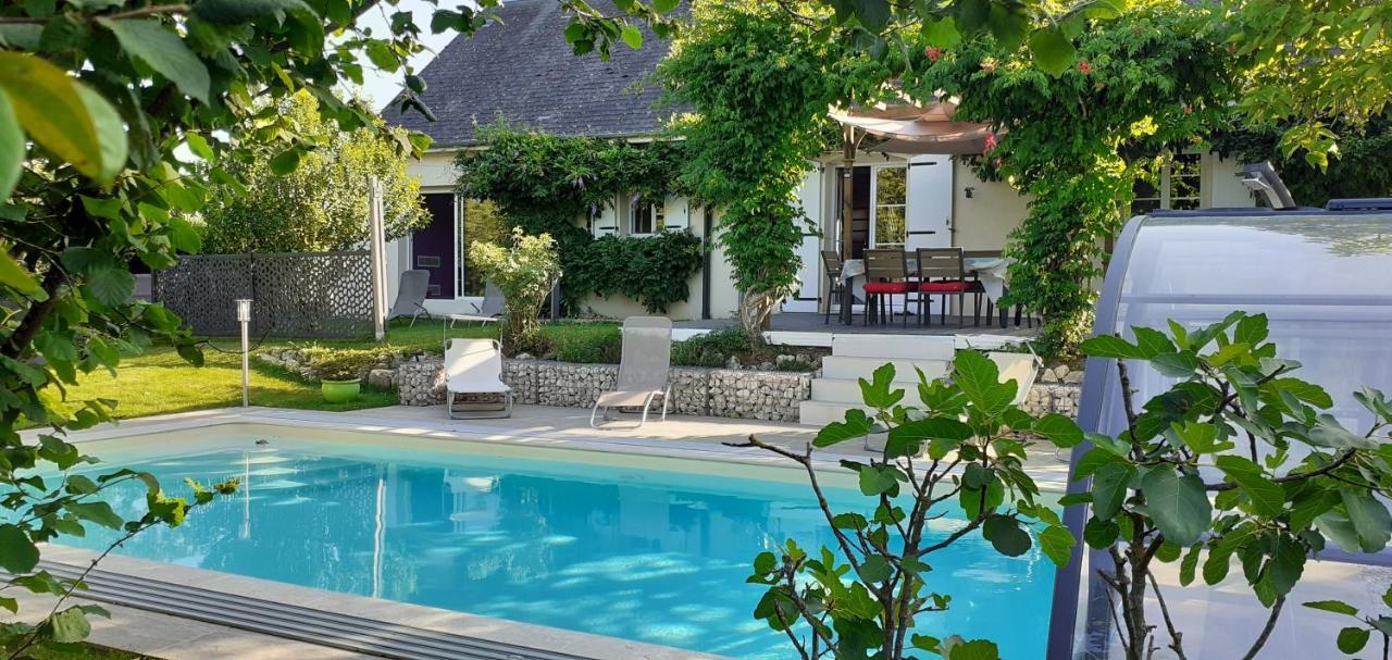 Monteaux Au Coeur Du Bien-Etre, Chalet Avec Piscine Chauffee Et Couverte, Spa, Sauna, Massages מראה חיצוני תמונה