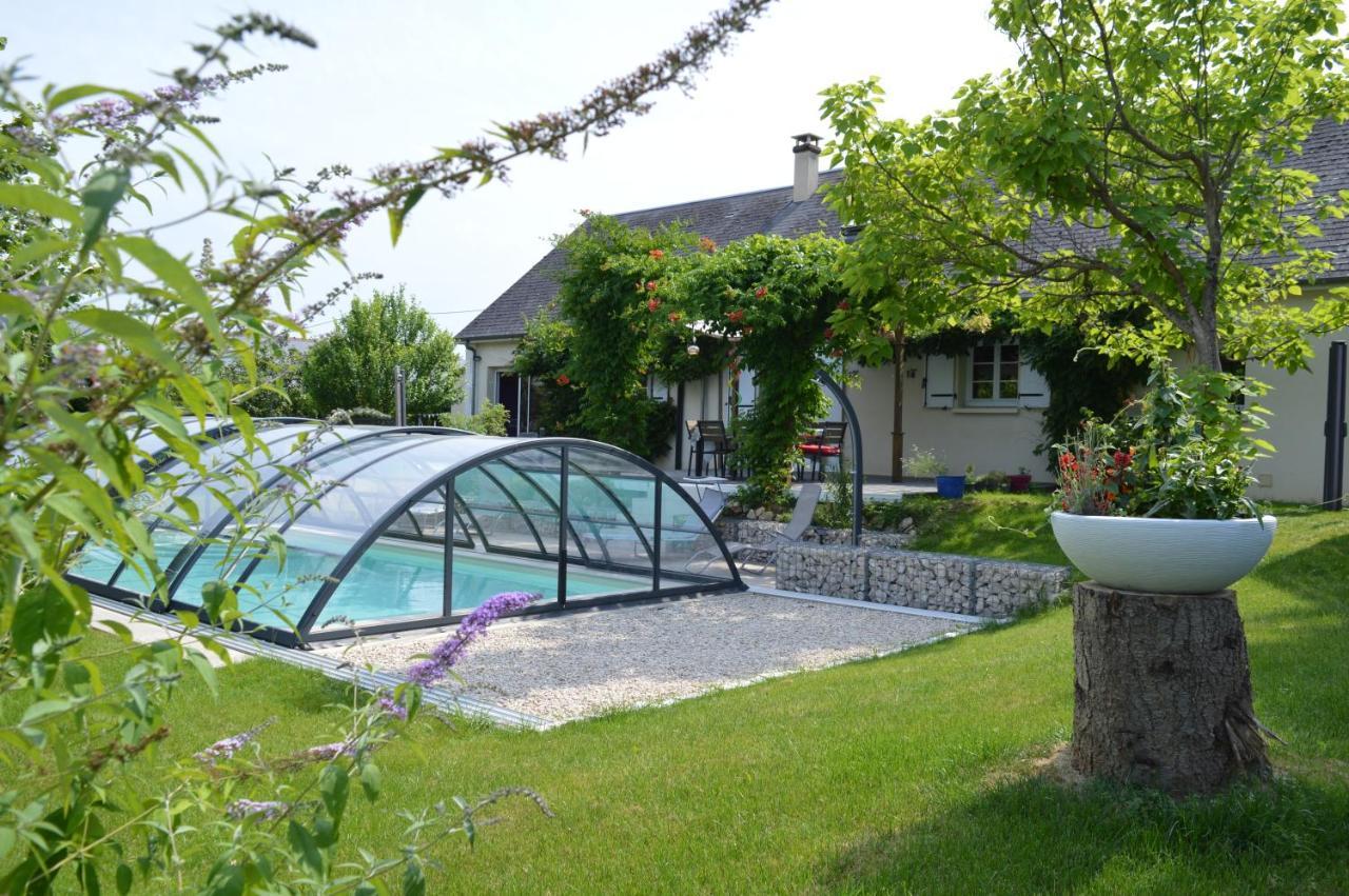 Monteaux Au Coeur Du Bien-Etre, Chalet Avec Piscine Chauffee Et Couverte, Spa, Sauna, Massages מראה חיצוני תמונה